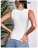3-Piece Women’s Solid Color Knit Tank Top Vest Set thumbnail 15