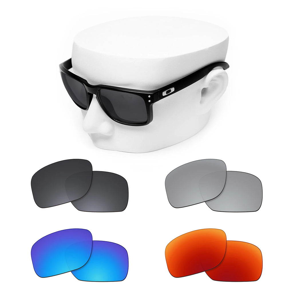 OOWLIT Polarized Replacement Lenses for Oakley Holbrook OO9102 – UV400 Mirror Polycarbonate Upgrade