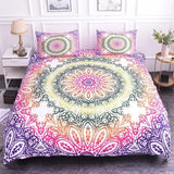 Mandala Lotus Flower Duvet Cover Set King Size Blue Purple Pink Bohemian 3D Print Bedding thumbnail 19