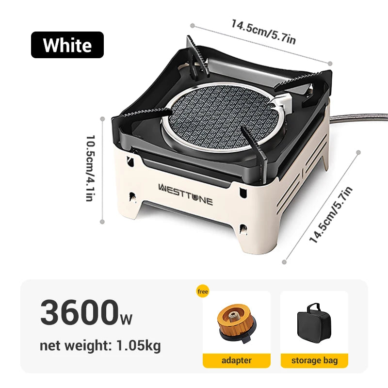 WESTTUNE Outdoor Gas Stove – Portable Camping & Emergency Cooking Burner with Electronic Ignition