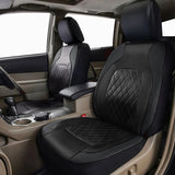 All Season Quilted PU Leather Car Seat Cover Set – Full Surround Waterproof Universal Fit for Sedan, SUV & Pick-Up Truck thumbnail 13