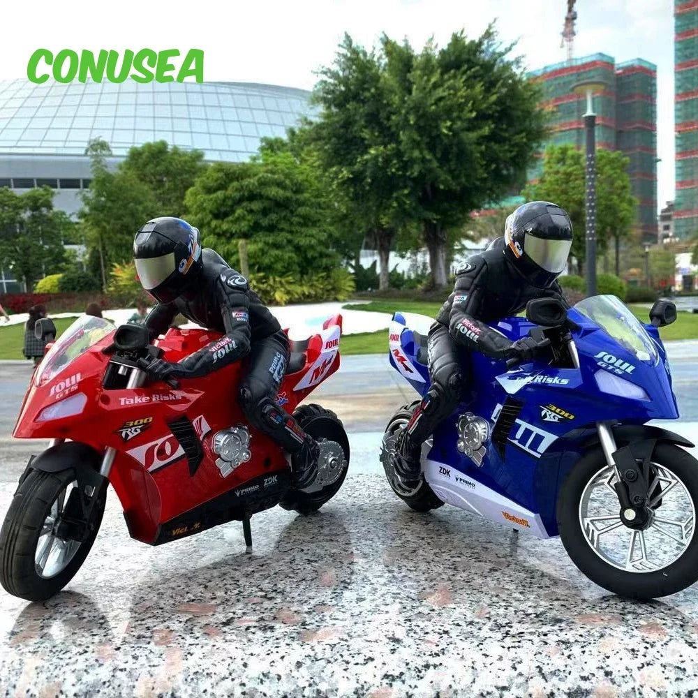 RC Stunt Motorcycle Car 1/6 High-Speed Remote Control Motorbike Toy for Kids