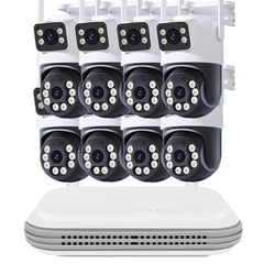 8CH NVR WiFi CCTV Security System 4MP/6MP IP Cameras with Audio & Two-Way Communication