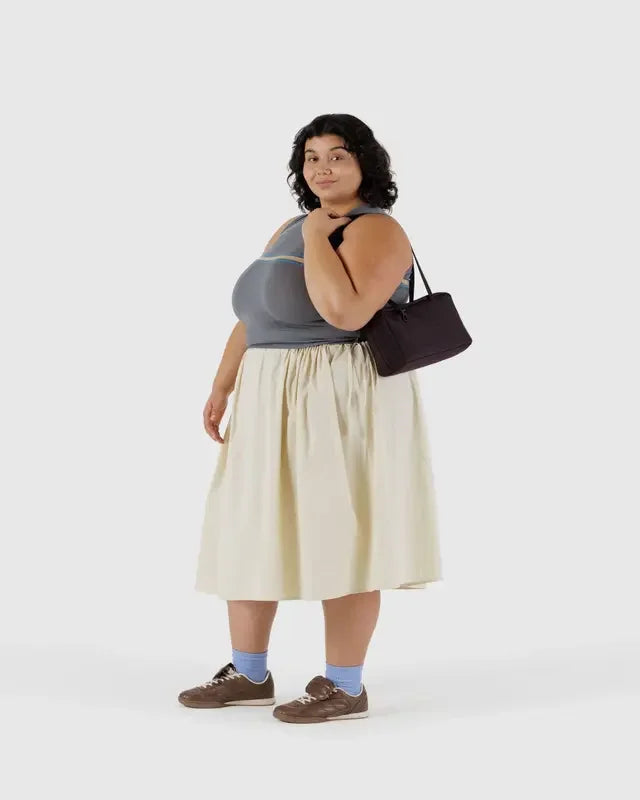 Large Capacity Square Shoulder Bag – Casual Canvas Bowler Handbag for Everyday Use
