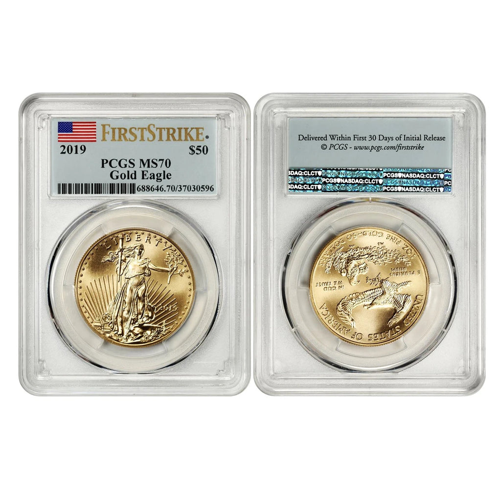 2019 United States Gold Eagle $50 Coin – PCGS Graded Collectible (Sealed Box)