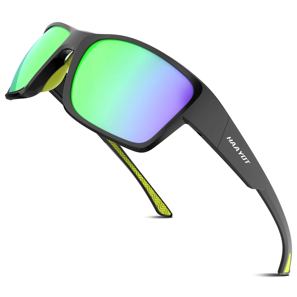 SUUKAA Outdoor Polarized Sports Sunglasses for Men and Women UV400 TR90 Frame Driving Fishing Cycling Glasses