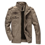 Men’s Plus Size Military Cargo Jacket – Spring & Autumn | Sizes M–6XL | Lightweight, Breathable, Tactical Style thumbnail 1