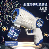Porous Astronaut Electric Bubble Gun for Kids – Automatic Bubble Machine with Light, Summer Outdoor Party Toy thumbnail 22