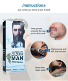 2 Minutes Black Beard Dye Cream with Comb 80ml – Natural Plant-Based Instant Beard & Hair Dye thumbnail 12
