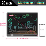 16/20 Inch Rechargeable LCD Writing Tablet Erasable Multi-Color Drawing Board for Kids thumbnail 8