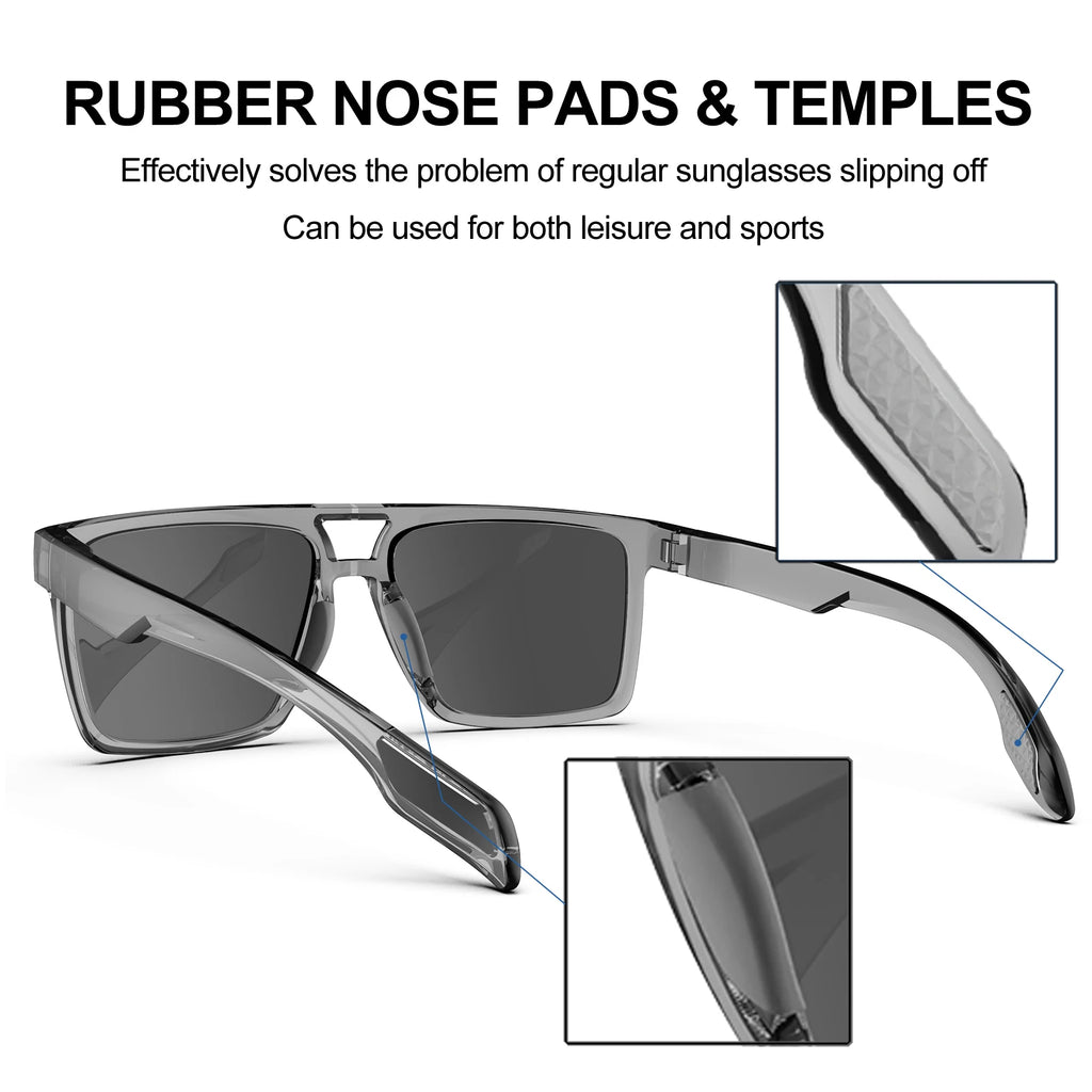 SUUKAA Polarized UV400 Outdoor Sports Sunglasses for Men and Women – Hiking, Cycling, Fishing Glasses
