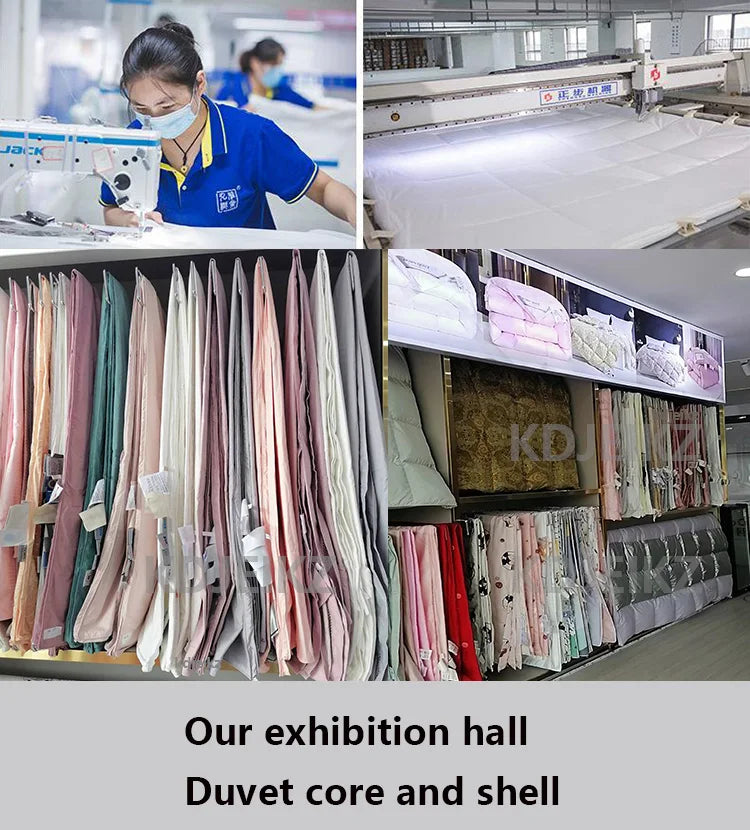 Winter Cotton Goose Down Quilt – Super Soft Fluffy Four Seasons Duvet, Queen & King Sizes, 220x240cm