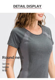 Women’s Breathable Quick-Dry Yoga Top – Short Sleeve Fitness & Workout T-Shirt thumbnail 8