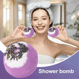 Handmade Bath Bomb Set with Essential Oils and Sea Salt – Moisturizing & Skin Peeling Bubble Ball Gift thumbnail 10