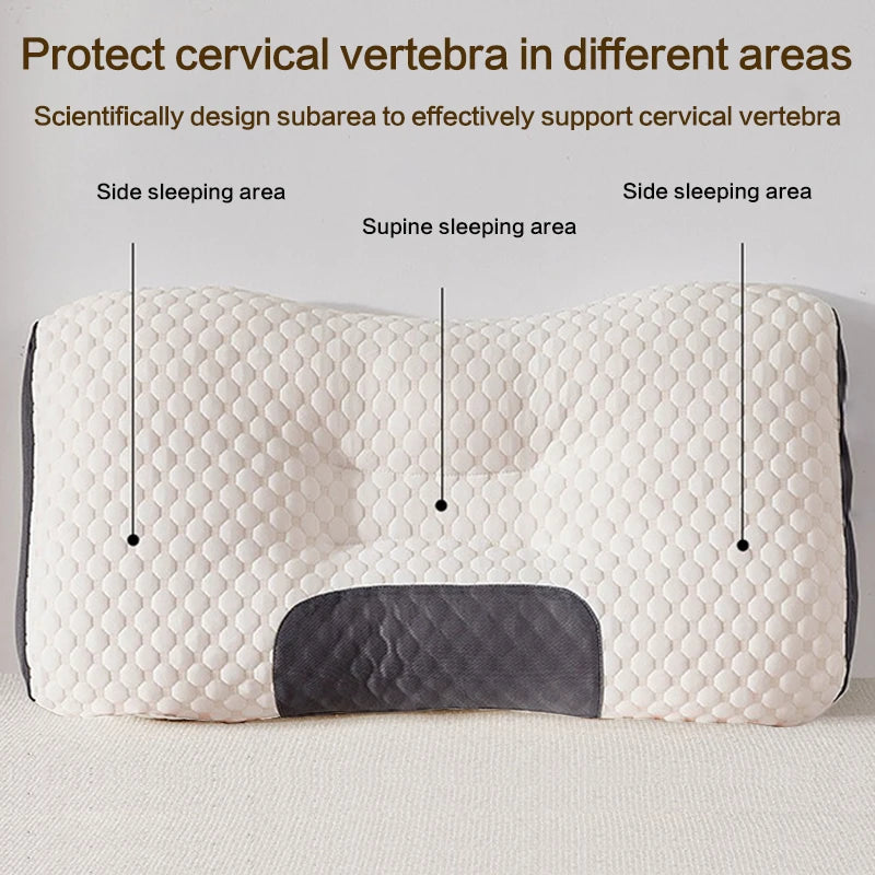 Neck Pillow for Sleep and Cervical Support – Orthopedic SPA Massage Pillow with Soybean Fiber