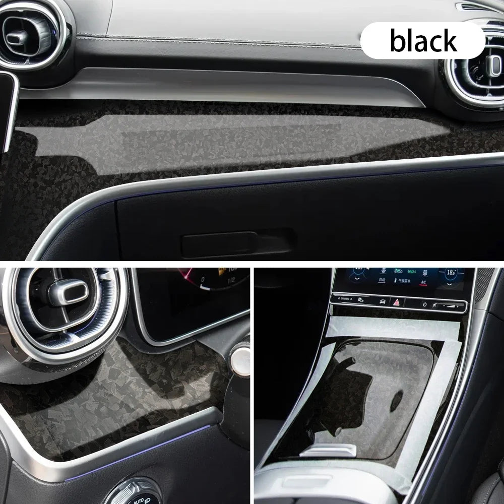 Carbon Fiber Vinyl Wrap Film Waterproof Glossy Self Adhesive Car Sticker Roll 150cm PVC Auto Body Protection Decal