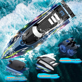 RC Boat with LED Light – 2.4GHz Remote Control Speedboat for Pool & Lake, 30-Min Run Time, Kids Toys & Birthday Gift thumbnail 5