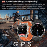 Outdoor Sports Smartwatch for Men – GPS, 1.56-inch AMOLED, 5ATM Waterproof, 650mAh Battery, Compass & HD Call thumbnail 3