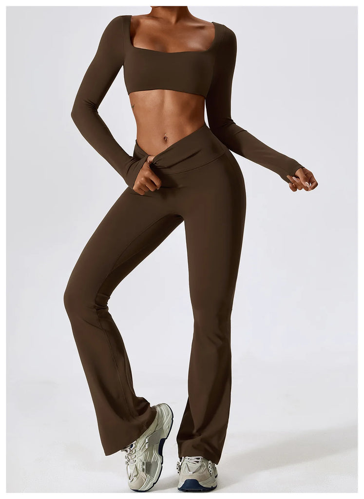 Seamless 2-Piece Women’s Yoga Set – Fitness Leggings & Sports Bra Workout Suit