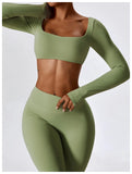Seamless 2-Piece Women’s Yoga Set – Fitness Leggings & Sports Bra Workout Suit thumbnail 19