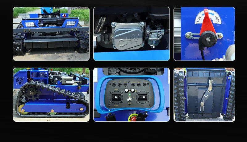 Customised Remote-Controlled All-Terrain Lawn Mower Robot – Self-Propelled Zero-Turn Petrol Mower