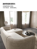 European Minimalist Luxury Living Room Sofa - Comfortable L-Shaped Velvet Sectional for Small Apartments thumbnail 10