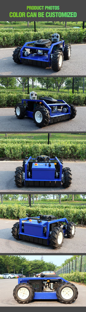 Customized Zero Turn Garden Track Wheel Crawler Remote Control Lawn Mower – Farm & Garden Robot