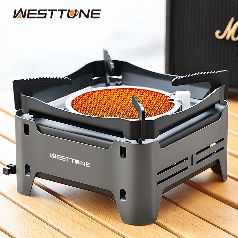 WESTTUNE Outdoor Gas Stove – Portable Camping & Emergency Cooking Burner with Electronic Ignition