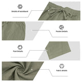 Men's 16-Color Breathable Linen Yoga Pants Loose Casual Sportswear for Spring/Summer thumbnail 31