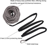 15M Synthetic Winch Rope – 10,000LBS Recovery Cable (5mm) for 4WD, ATV, SUV, Truck, Boat thumbnail 8