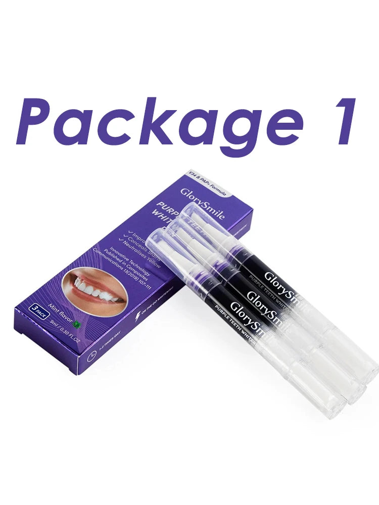 Purple Instant Teeth Whitening Pen – Tartar Removal Toothpaste for Stain Cleaning and Sensitivity-Free Bright Smile