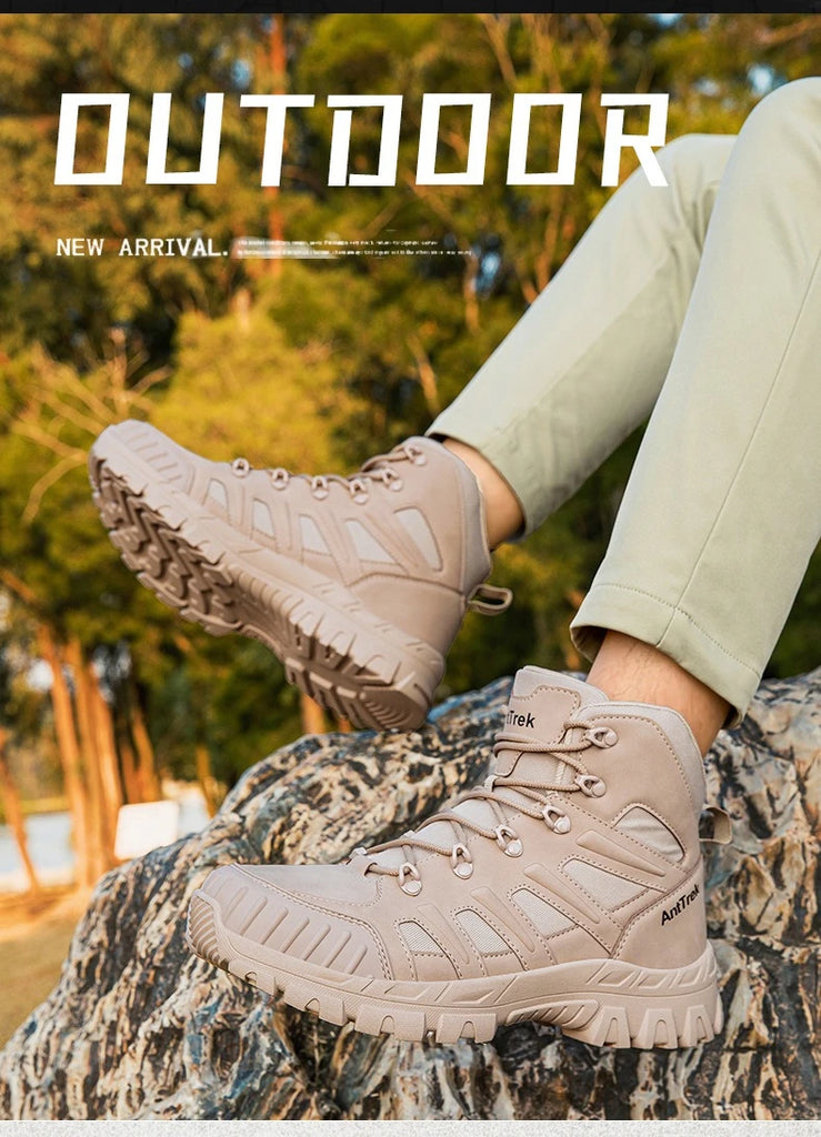 Men’s Outdoor Hiking Shoes – Lightweight, Anti-Slip & Breathable