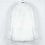 Men’s Faux Fox Fur Jacket Coat – Thick Shaggy Winter Outerwear thumbnail 29
