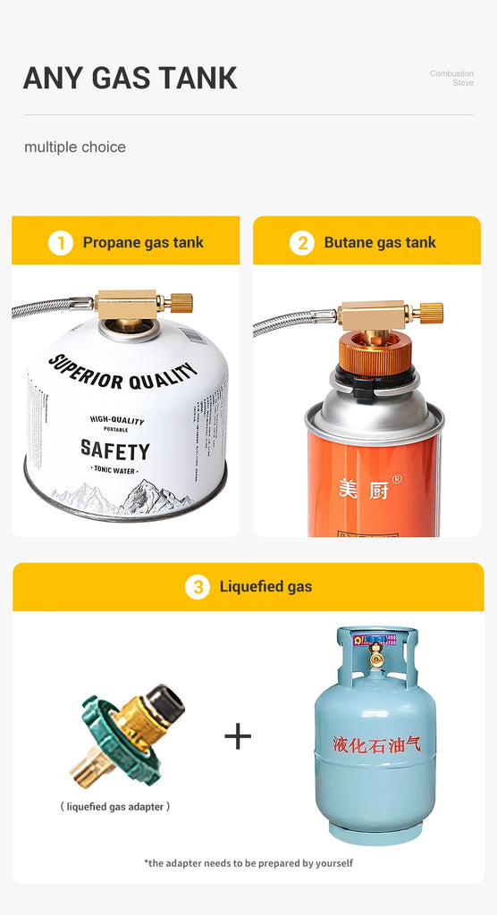 WESTTUNE Outdoor Gas Stove – Portable Camping & Emergency Cooking Burner with Electronic Ignition