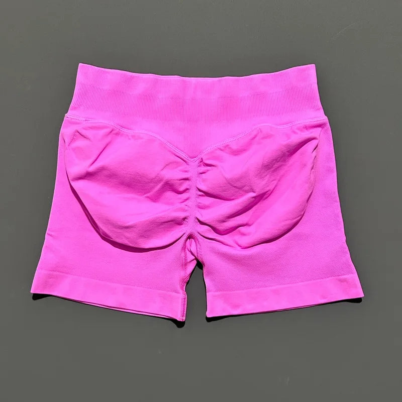 Women High Waist Fitness Shorts – Yoga, Gym, Running Sportswear