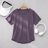 DRUR Women’s Breathable Yoga & Gym T-Shirt – Quick Dry Short Sleeve Workout Top thumbnail 9