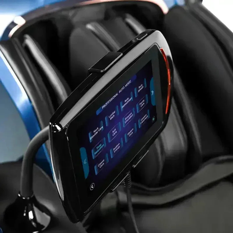 Full Body Elastic Massage Chair with Voice Control, Heating & Foot Roller – LCD Remote, OUCEY