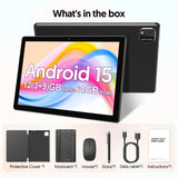 BAKEN 10-Inch Android 15 Tablet – Quad Core Processor, 12GB RAM (3GB+9GB), 64GB Storage, 1280x800 HD Display, Dual Camera, 5G WiFi thumbnail 16
