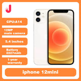USED Original iPhone 12 Mini 5G Mobile Phone 4GB RAM 64/128/256GB iOS A14 5.4" Dual 12MP Camera thumbnail 1