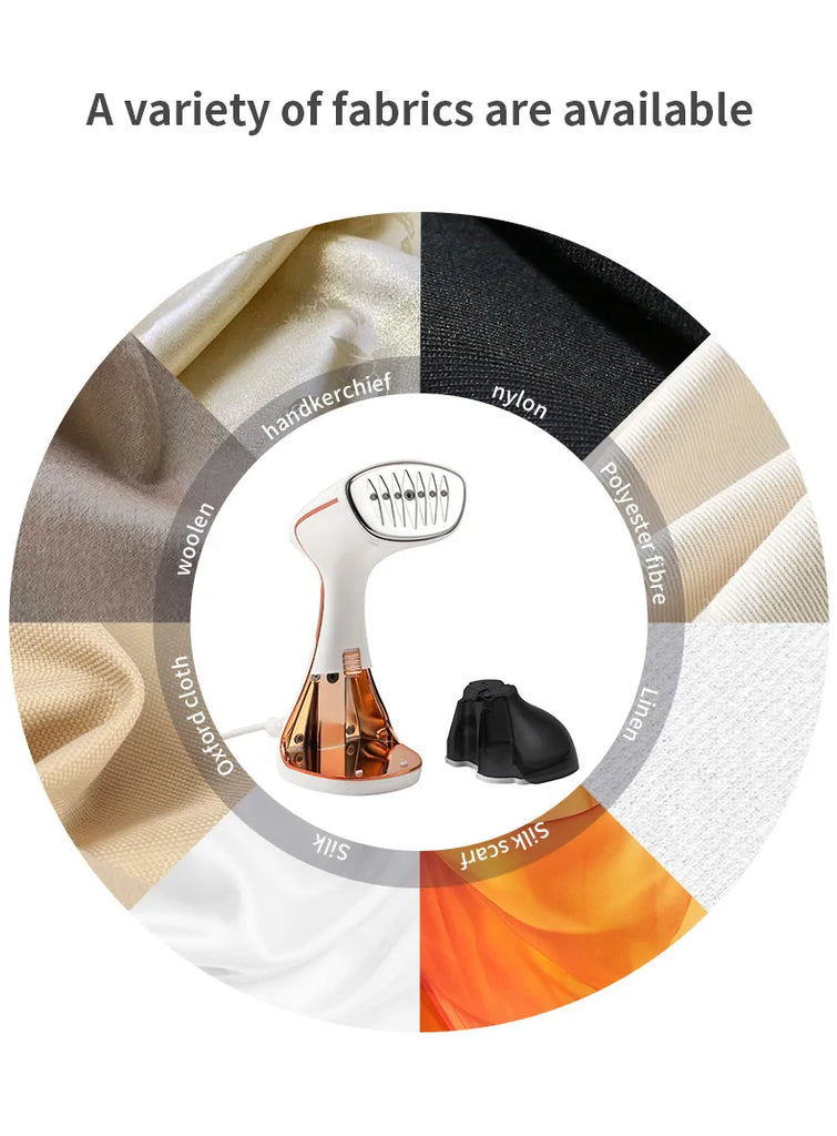 1800W Handheld Garment Steamer with Touch Screen Control and 320ml Water Tank