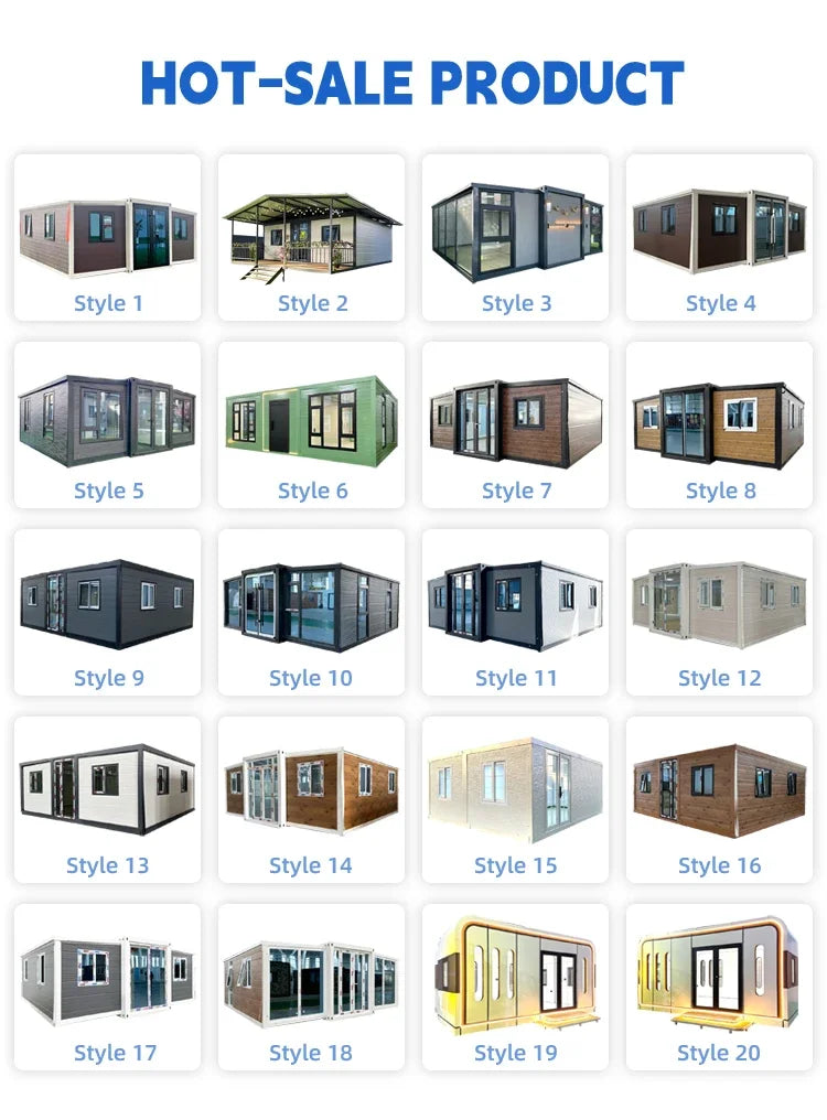 Two-Storey Expandable Container House 20ft / 40ft Modular Shipping Home – 2 to 4 Bedrooms Custom Movable Building
