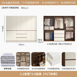 Luxury Nordic Modern Metal Wardrobe with Storage Drawers – Adult Bedroom Closet Furniture thumbnail 48