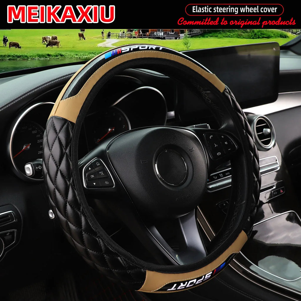 Universal Crystal Carbon Fiber Sport Steering Wheel Disc Cover – All Season Fit