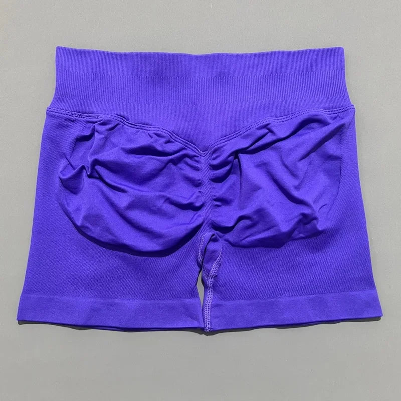 Women High Waist Fitness Shorts – Yoga, Gym, Running Sportswear