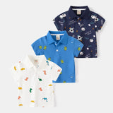 Fashion Kids Boys Polo Shirt – Luxury Stand Collar Summer Tee, Soft Breathable Cotton thumbnail 1