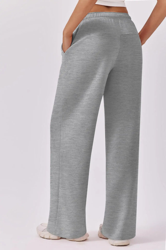 Autumn & Winter Women’s Elastic Waist Wide Leg Casual Pants