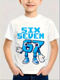 Kids Graphic Print T-Shirt Summer Short Sleeve Loose Fit Tee 7–15 Years thumbnail 15