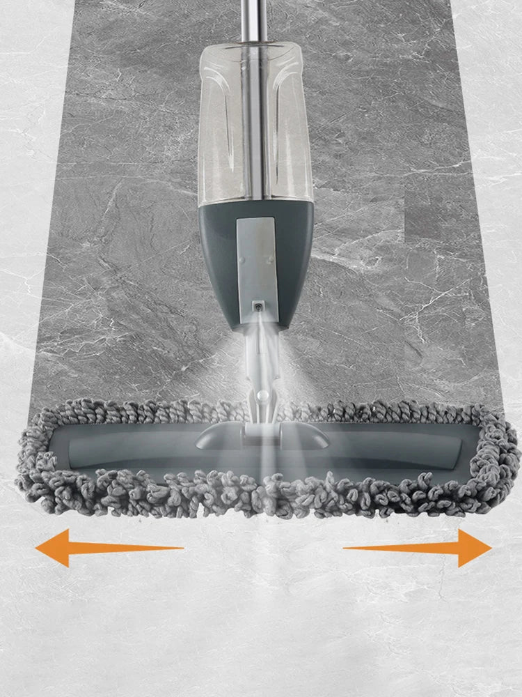 Spray Mop Hand-Free Dual-Use Flat Mop – Wet & Dry Microfiber Floor Cleaner
