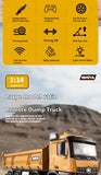 536 12-Channel 1:14 Alloy Remote Control 8-Wheel Heavy-Duty Engineering Dump Truck Toy with Lights thumbnail 9