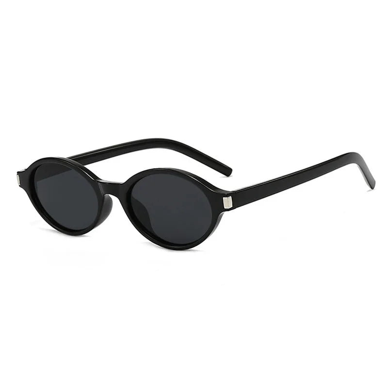 Oval Rice Nail Retro Fashion Sunglasses – Customizable Myopia Lenses 0~-6.0